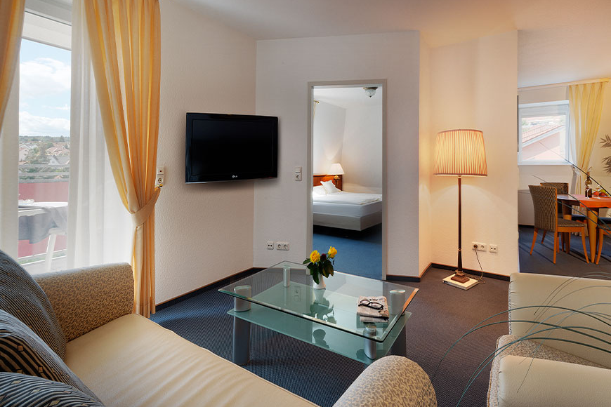In unserer Suite für 2 Personen wartet allerlei Komfort und ein behagliches Ambiente auf Sie!